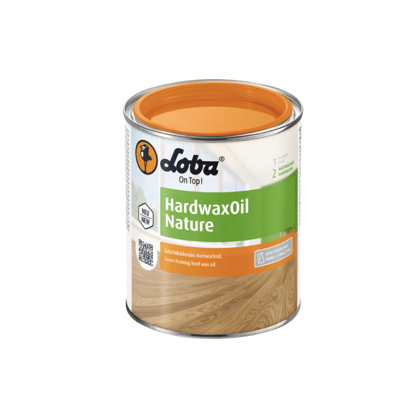 Loba Hardwax Nature 2.5l - Aceite de cera de acabado natural