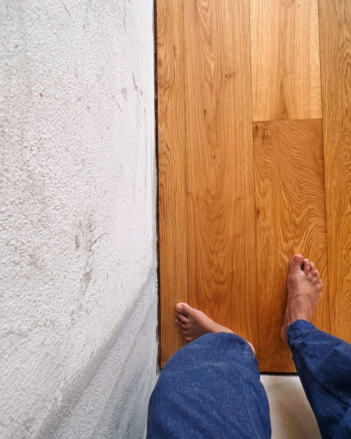 Character Grade Oak Flooring. Finished in satin Oil.