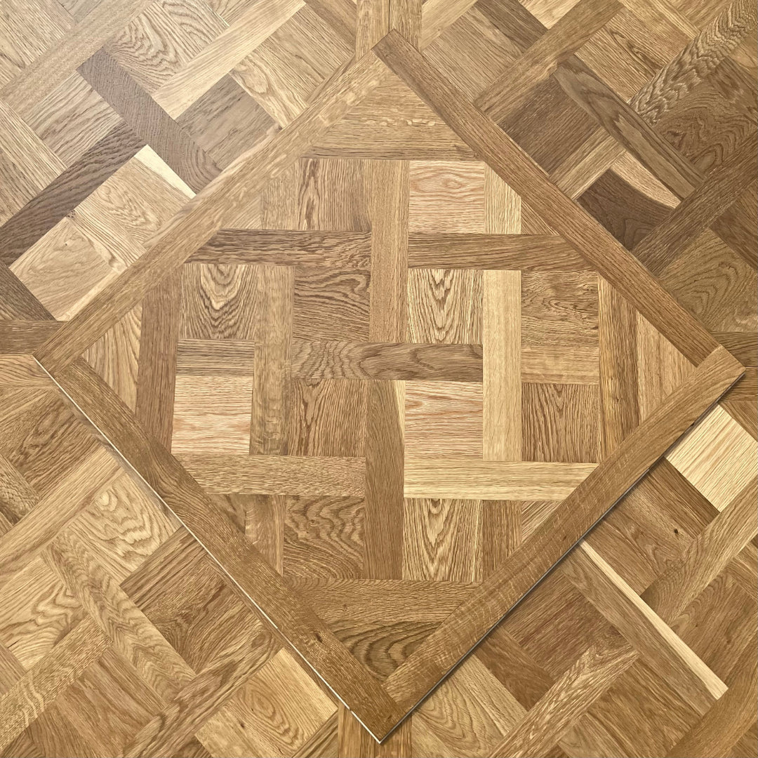 Individual Piece Detail of Classic Grade Versaille Panel Prefinished with UV Oil