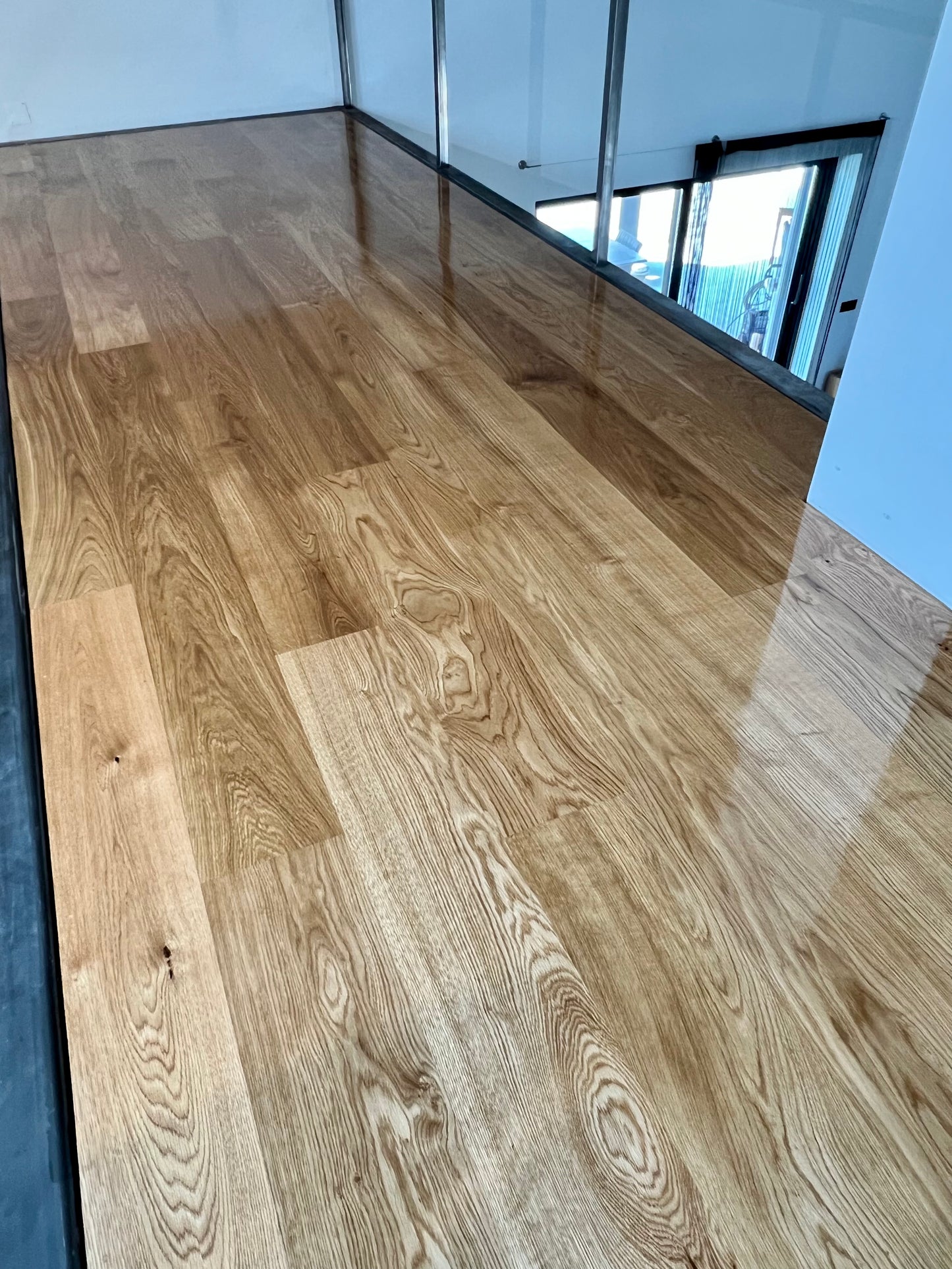 180mm Character Grade Oak installed in Carvoeiro, Algarve. Finish - Clear Hardwax Oil (satin)