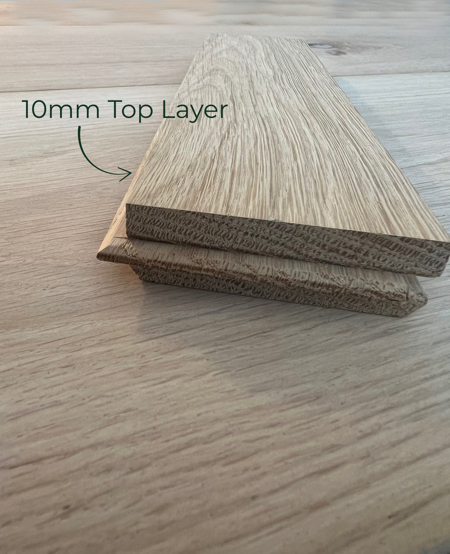 10mm Wear Layer on all our Solid Parquet Flooring