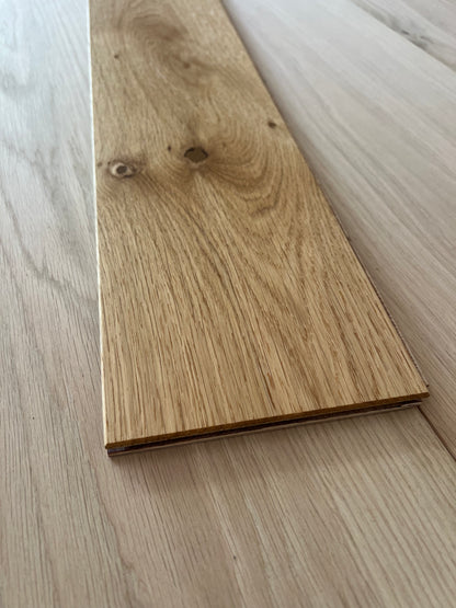 SAMPLE BOARD ~ 180mm x 11mm Character Grade Oak Flooring [Essentials Collection] Finish - UV Oil (satin)