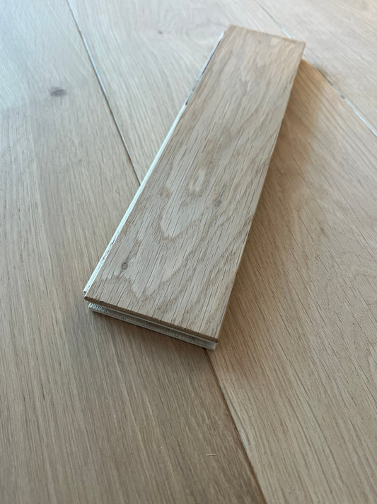 SAMPLE BLOCK - 400mm x 80mm x 18/4mm Unfinished Character Grade Engineered Oak Parquet