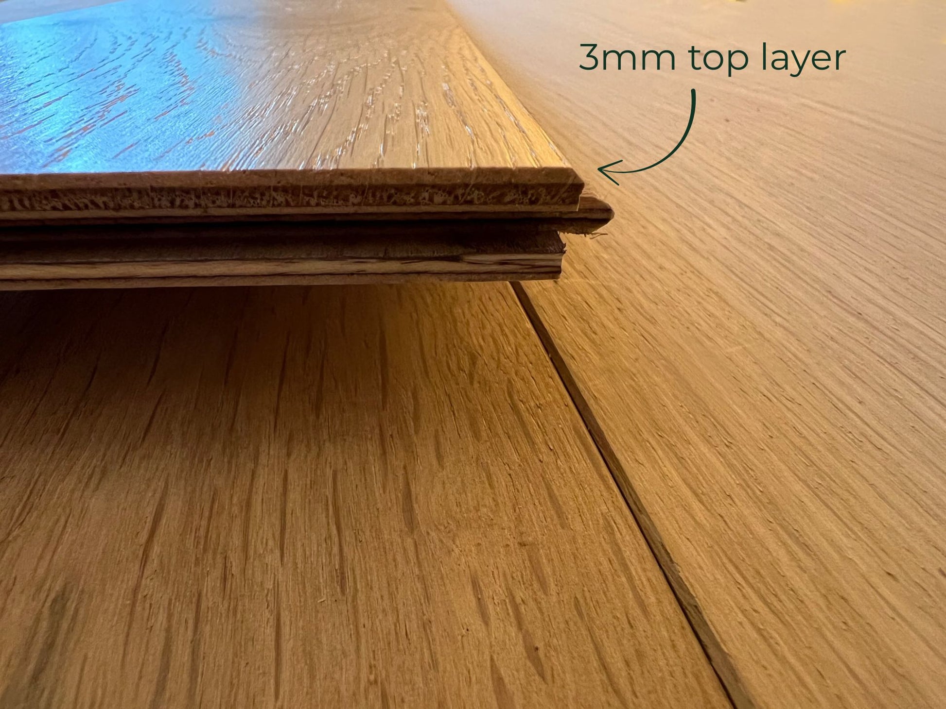 3mm Wear Layer - on our Essentials Collection Boards