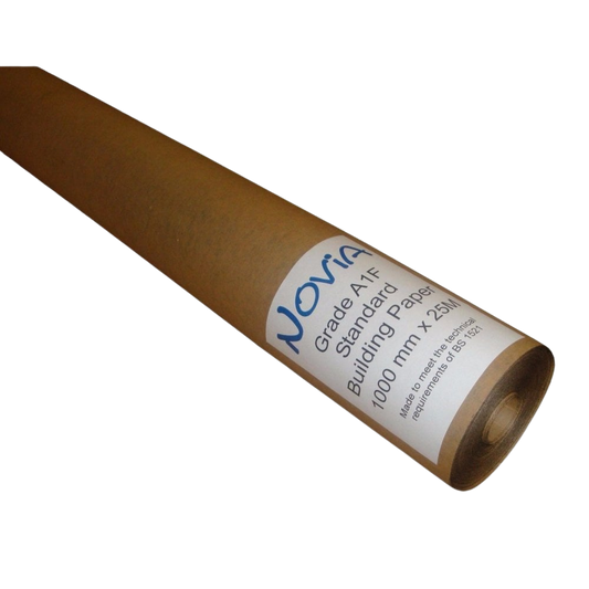 Novia A1F Building Paper 25m - The Classic Bitumen Backed Damp Proofing Paper