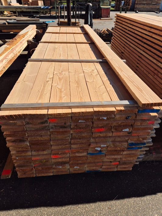 UNFINISHED 155mm x 23mm x 4m Rough Sawn Solid Douglas Fir Cladding [per cubic metre]