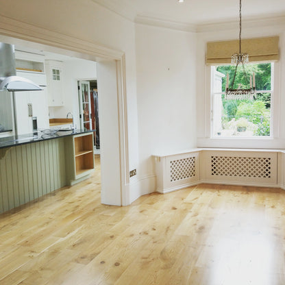 Timeless Design - 200mm Character Grade Oak flooring  [Signature Collection] - Finish - Clear Hardwax (satin)