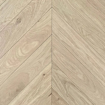 Example of Character Grade Chevron Flooring