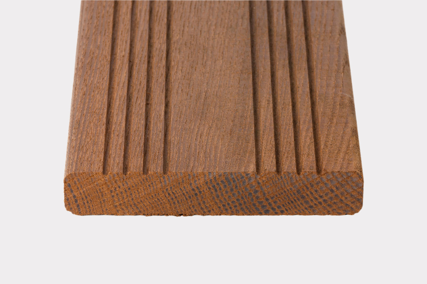 Profile of Thermo Treated French Ash Decking With Grooved Face
