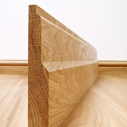 Lambs Tongue Solid European Oak Skirting Board UNFINISHED