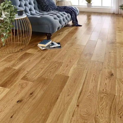 NATURAL LACQUER 190mm x 14/3mm - Engineered Oak Flooring [Essentials Collection]