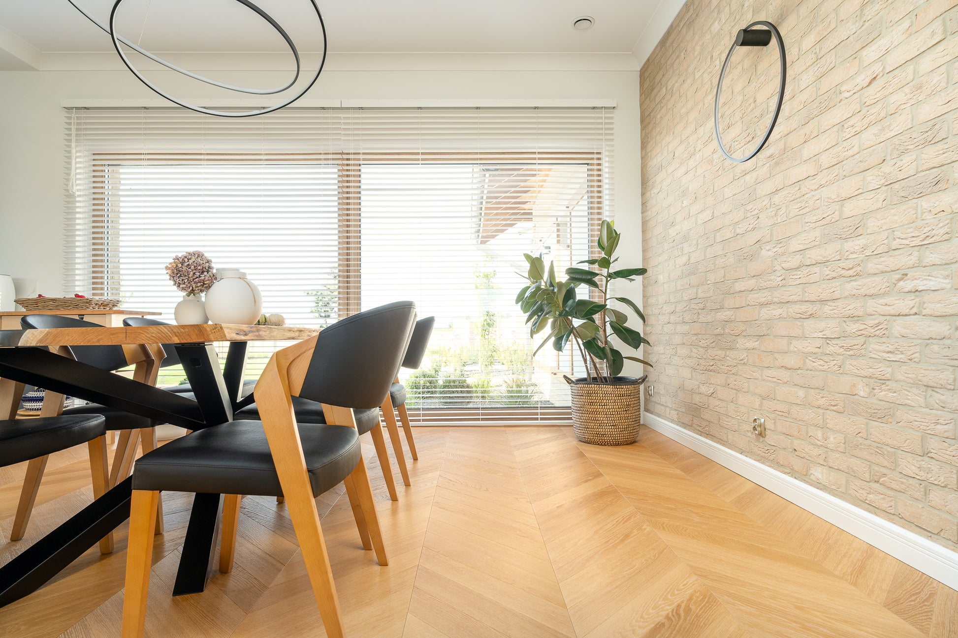 Prime Grade Chevron Flooring FInished with a Clear Hardwax Oil (satin)