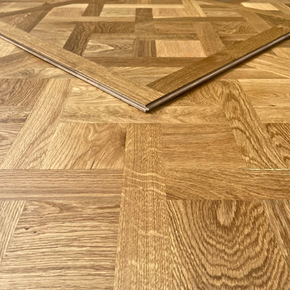 Edge Detail of Classic Versaille Panel Finished with UV Oil
