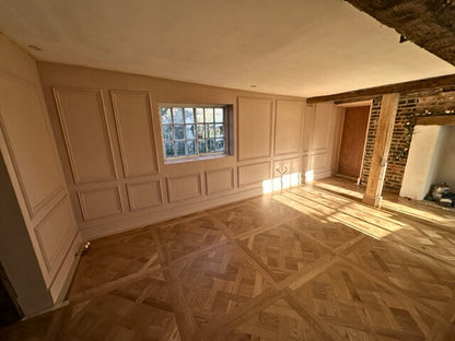 Unfinished Versaille Panel Installed Prior to Sealing